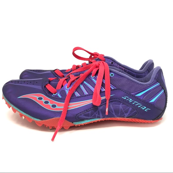 Saucony Womens Spitfire Racing Running Shoes Sz 9 - Picture 9 of 15